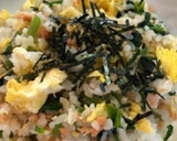 簡単！鮭ほぐしとほうれん草のチャーハン作り方7写真
