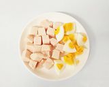 サラダチキンとタマゴの親子ポテトサラダ作り方3写真