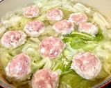 白菜たっぷり♪肉団子のスープ作り方3写真