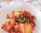 ♡じゃがいもと豚ひき肉のピリ辛炒め♡作り方7写真