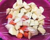 さつまいもと鳥の甘辛作り方3写真