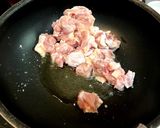 さつまいもと鳥の甘辛作り方6写真