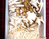 きのことキャベツの明太子クリームソテー作り方1写真