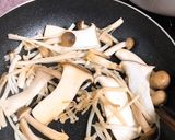 きのことキャベツの明太子クリームソテー作り方3写真