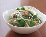 鶏むね肉と三つ葉と納豆の白だしおろしあえ作り方4写真