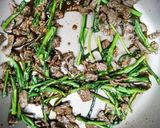 春菊と牛コマ肉のサラダ作り方4写真