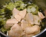 簡単！秋鮭と白菜のお味噌汁☆白麦味噌作り方5写真
