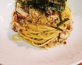 わらさポン酢サルサソース残りDEパスタ作り方4写真