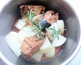 大根と鯖缶のローズマリー煮作り方2写真