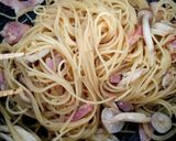 隠し味で♡ベーコンとしめじの和風パスタ作り方5写真