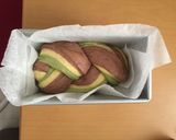 三色三つ編みふわふわマーブル食パン作り方8写真