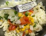 ピンクの明太ポテサラ♡ポテトチップ添え♬作り方4写真