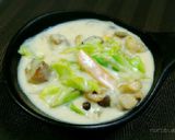 さつまいもが甘い♪白菜と鶏肉のクリーム煮作り方15写真