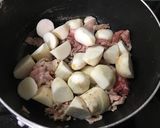 里芋と豚肉の麺つゆ煮作り方2写真