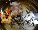タマゴタケの玉子うどん・薩摩芋の茎入り作り方4写真