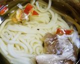 タマゴタケの玉子うどん・薩摩芋の茎入り作り方5写真