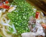 タマゴタケの玉子うどん・薩摩芋の茎入り作り方6写真