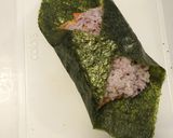三十三雑穀米で色とりどり「おにぎらず」作り方2写真