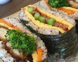 三十三雑穀米で色とりどり「おにぎらず」作り方6写真