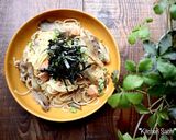 鮭と舞茸のバター醤油パスタ作り方6写真