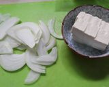 朝昼夕♪美味♪蓮根と玉ねぎと豆腐の味噌汁作り方2写真