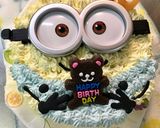 ミニオン ケーキ作り方1写真
