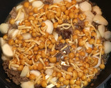 さといもと牛肉となめこのすき煮作り方5写真