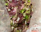 簡単美味しいなレモン醤油牛ハラミ丼作り方3写真