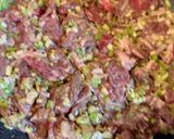 簡単美味しいなレモン醤油牛ハラミ丼作り方4写真