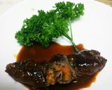 牛肉のロール煮込みほめられ酢＆デミソース作り方9写真