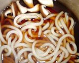 お昼の鍋焼きうどん｢海老天&卵入り｣作り方11写真