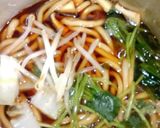 お昼の鍋焼きうどん｢海老天&卵入り｣作り方12写真
