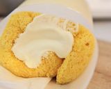 ブルーベリーのクリームチーズロールケーキ作り方28写真