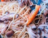 簡単！和風きのこパスタ風☆焼きそば作り方5写真