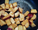 簡単◇揚げ焼き黒糖大学いも作り方7写真