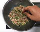 具だくさん✨肉ダネのれんこんはさみ揚げ作り方9写真