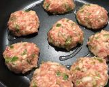 簡単♫ふわふわ味噌照り焼きつくね作り方2写真