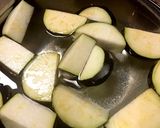 ナスと小エビの蕎麦つゆ作り方1写真