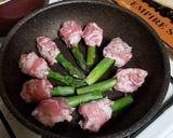 アスパラと豚肉コマの中華ソース作り方4写真