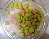 一人暮らしの梨と枝豆のツナマヨサラダ作り方2写真