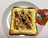 パン耳おいしい☆マヨふりかけトースト作り方5写真