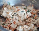 ドイツの豆腐で♪人参とほうれん草の白和え作り方5写真
