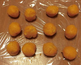 レンジで簡単★かぼちゃあんのココア大福作り方1写真