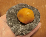 レンジで簡単★かぼちゃあんのココア大福作り方4写真