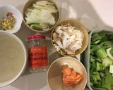 チンゲン菜ショウガ豆乳スープ作り方1写真