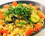 アスパラとベーコンとしめじの和風パスタ作り方16写真
