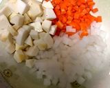 まぐろと里芋の煮物*離乳食後期作り方1写真