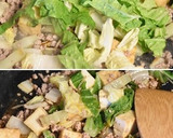 白菜と厚揚げ豆腐のそぼろあん作り方3写真