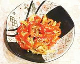 赤ピーマンとちくわの簡単炒め作り方7写真