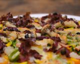アウトドアにぴったり 生しば漬の野菜ピザ作り方4写真